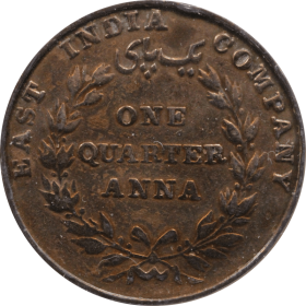 0,25 annas 1835 indie kompania wschodnioindyjska b